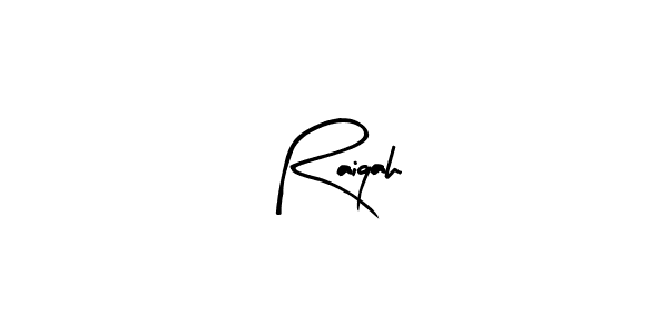 Design your own signature with our free online signature maker. With this signature software, you can create a handwritten (Arty Signature) signature for name Raiqah. Raiqah signature style 8 images and pictures png