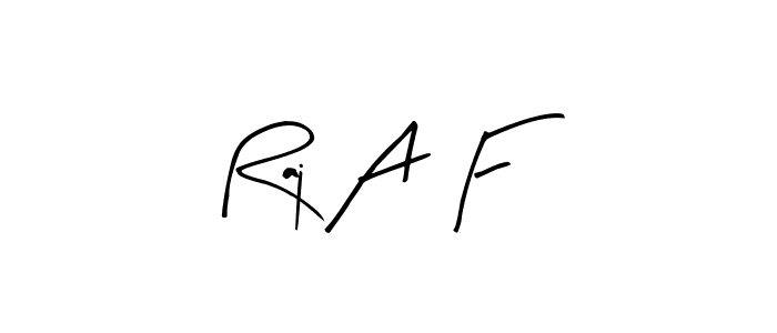 Use a signature maker to create a handwritten signature online. With this signature software, you can design (Arty Signature) your own signature for name Raj A F. Raj A F signature style 8 images and pictures png