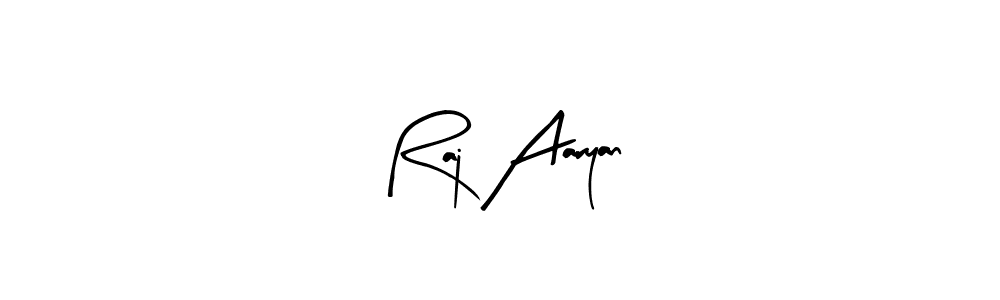 You can use this online signature creator to create a handwritten signature for the name Raj Aaryan. This is the best online autograph maker. Raj Aaryan signature style 8 images and pictures png