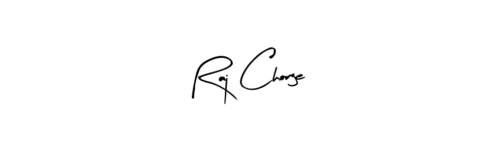 Arty Signature is a professional signature style that is perfect for those who want to add a touch of class to their signature. It is also a great choice for those who want to make their signature more unique. Get Raj Chorge name to fancy signature for free. Raj Chorge signature style 8 images and pictures png