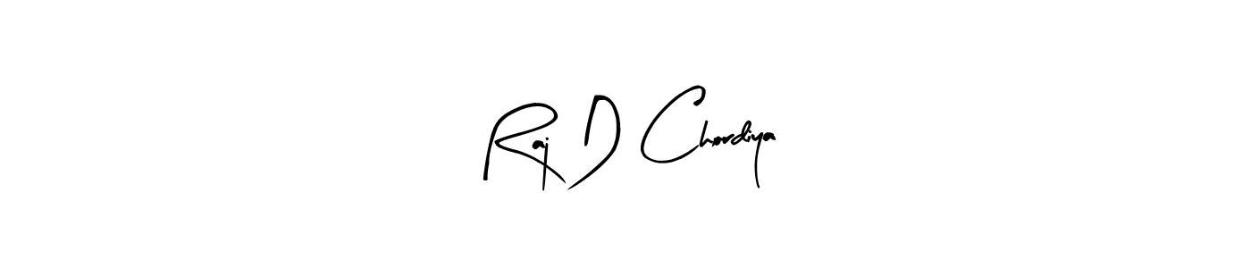 You should practise on your own different ways (Arty Signature) to write your name (Raj D Chordiya) in signature. don't let someone else do it for you. Raj D Chordiya signature style 8 images and pictures png