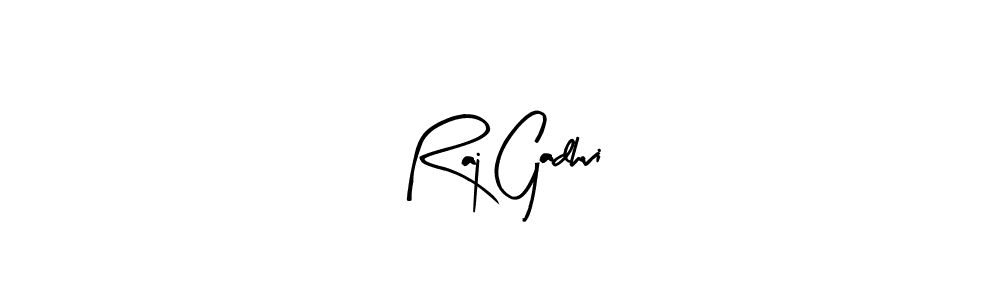 Arty Signature is a professional signature style that is perfect for those who want to add a touch of class to their signature. It is also a great choice for those who want to make their signature more unique. Get Raj Gadhvi name to fancy signature for free. Raj Gadhvi signature style 8 images and pictures png