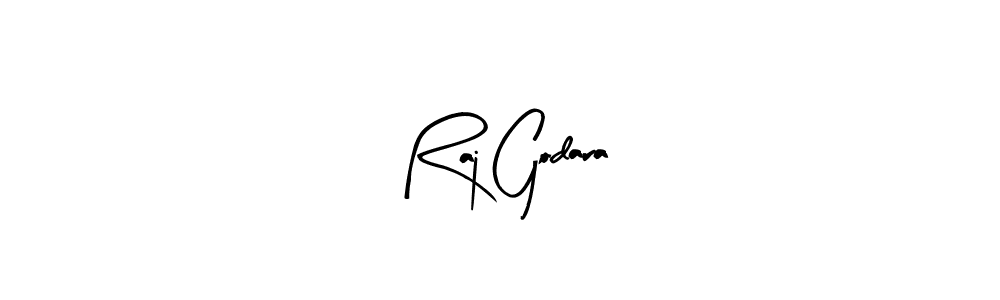 How to make Raj Godara name signature. Use Arty Signature style for creating short signs online. This is the latest handwritten sign. Raj Godara signature style 8 images and pictures png