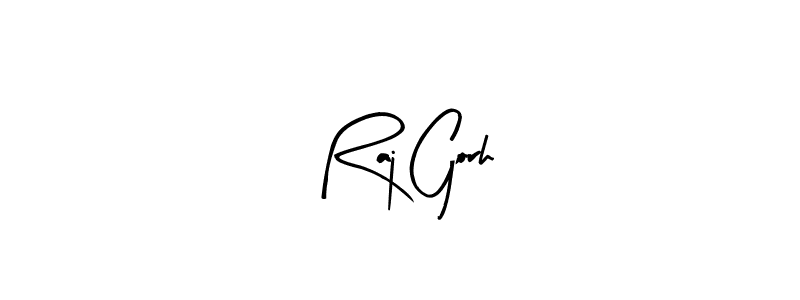 Similarly Arty Signature is the best handwritten signature design. Signature creator online .You can use it as an online autograph creator for name Raj Gorh. Raj Gorh signature style 8 images and pictures png