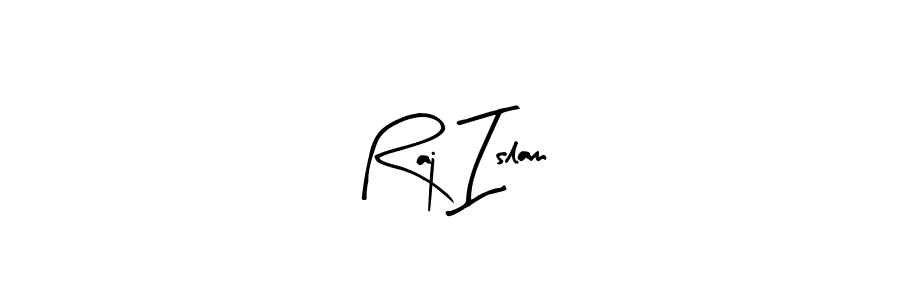 Similarly Arty Signature is the best handwritten signature design. Signature creator online .You can use it as an online autograph creator for name Raj Islam. Raj Islam signature style 8 images and pictures png