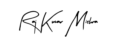 Transform the name Raj Kumar Mishra into a signature masterpiece using Arty Signature font. Ideal for photographers, artists, and creators looking for watermarks. Raj Kumar Mishra signature style 8 images and pictures png