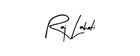 Give your name Raj Lahoti an exquisite flair with the Arty Signature script font. Ideal for contracts, resumes, and formal letterheads. Raj Lahoti signature style 8 images and pictures png