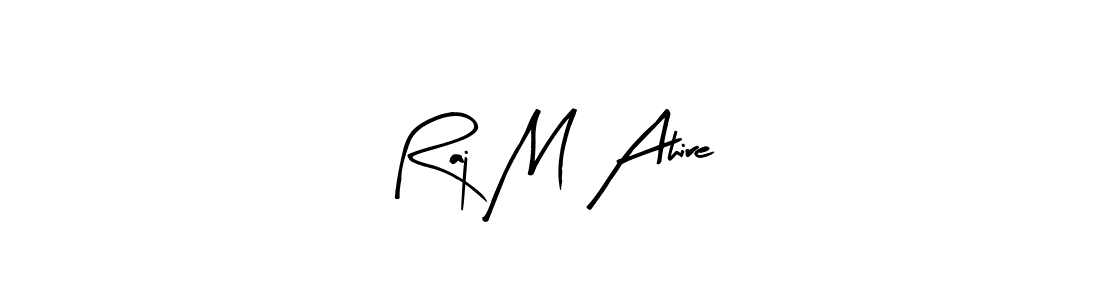 Arty Signature is a professional signature style that is perfect for those who want to add a touch of class to their signature. It is also a great choice for those who want to make their signature more unique. Get Raj M Ahire name to fancy signature for free. Raj M Ahire signature style 8 images and pictures png