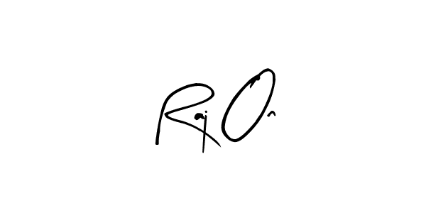 How to make Raj On signature? Arty Signature is a professional autograph style. Create handwritten signature for Raj On name. Raj On signature style 8 images and pictures png