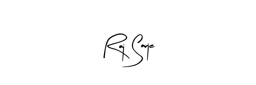 You should practise on your own different ways (Arty Signature) to write your name (Raj Sarje) in signature. don't let someone else do it for you. Raj Sarje signature style 8 images and pictures png