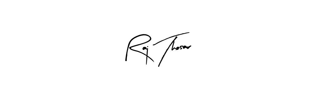 Make a beautiful signature design for name Raj Thosar. With this signature (Arty Signature) style, you can create a handwritten signature for free. Raj Thosar signature style 8 images and pictures png