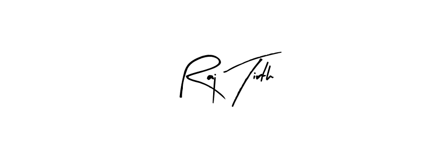 Use a signature maker to create a handwritten signature online. With this signature software, you can design (Arty Signature) your own signature for name Raj Tirth. Raj Tirth signature style 8 images and pictures png