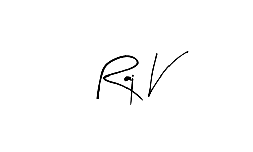 How to make Raj V signature? Arty Signature is a professional autograph style. Create handwritten signature for Raj V name. Raj V signature style 8 images and pictures png