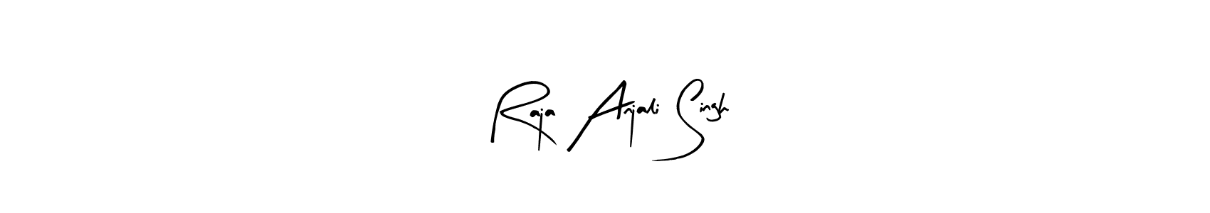 Also You can easily find your signature by using the search form. We will create Raja Anjali Singh name handwritten signature images for you free of cost using Arty Signature sign style. Raja Anjali Singh signature style 8 images and pictures png