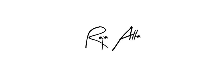 Make a beautiful signature design for name Raja Atta. Use this online signature maker to create a handwritten signature for free. Raja Atta signature style 8 images and pictures png