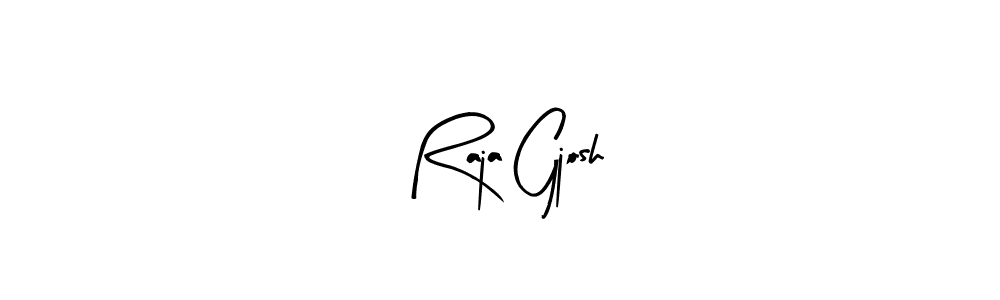 Raja Gjosh stylish signature style. Best Handwritten Sign (Arty Signature) for my name. Handwritten Signature Collection Ideas for my name Raja Gjosh. Raja Gjosh signature style 8 images and pictures png