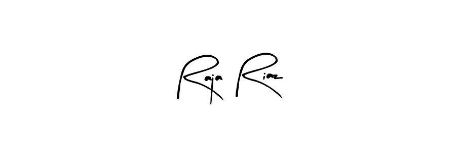 Use a signature maker to create a handwritten signature online. With this signature software, you can design (Arty Signature) your own signature for name Raja Riaz. Raja Riaz signature style 8 images and pictures png