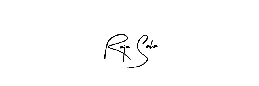 Make a beautiful signature design for name Raja Saha. With this signature (Arty Signature) style, you can create a handwritten signature for free. Raja Saha signature style 8 images and pictures png