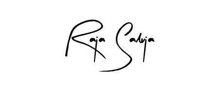 Also we have Raja Saluja name is the best signature style. Create professional handwritten signature collection using Arty Signature autograph style. Raja Saluja signature style 8 images and pictures png