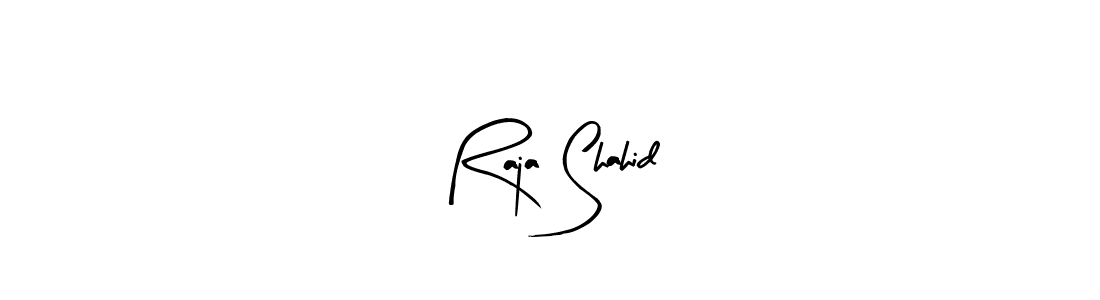 if you are searching for the best signature style for your name Raja Shahid. so please give up your signature search. here we have designed multiple signature styles  using Arty Signature. Raja Shahid signature style 8 images and pictures png