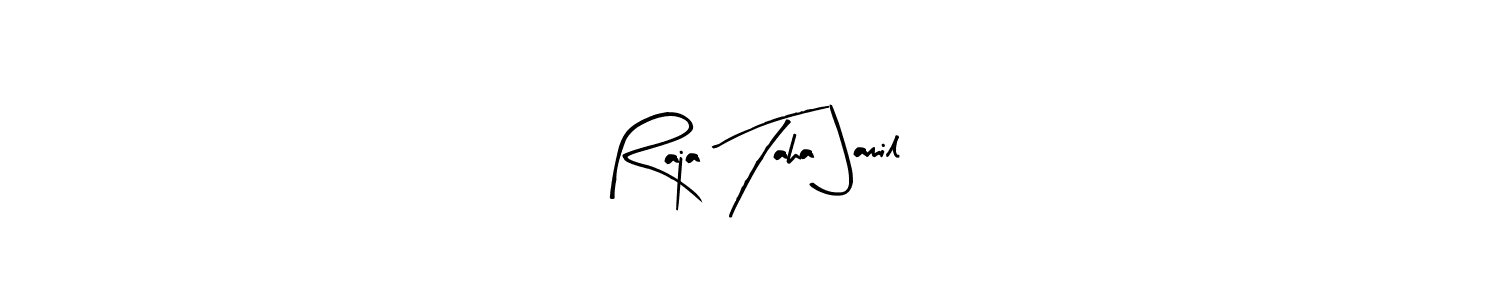 if you are searching for the best signature style for your name Raja Taha Jamil. so please give up your signature search. here we have designed multiple signature styles  using Arty Signature. Raja Taha Jamil signature style 8 images and pictures png