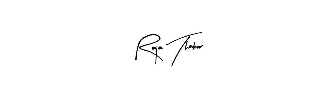 Make a beautiful signature design for name Raja Thakur. With this signature (Arty Signature) style, you can create a handwritten signature for free. Raja Thakur signature style 8 images and pictures png