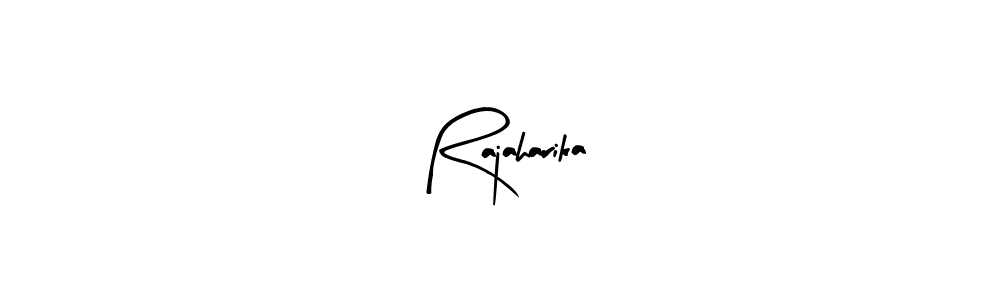 Create a beautiful signature design for name Rajaharika. With this signature (Arty Signature) fonts, you can make a handwritten signature for free. Rajaharika signature style 8 images and pictures png
