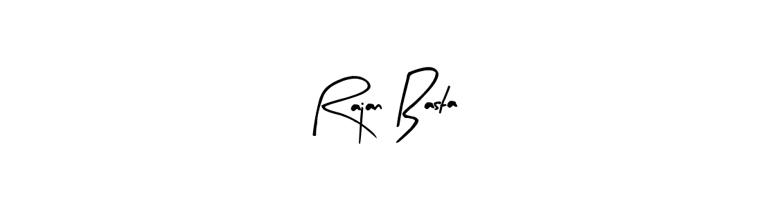 Similarly Arty Signature is the best handwritten signature design. Signature creator online .You can use it as an online autograph creator for name Rajan Basta. Rajan Basta signature style 8 images and pictures png