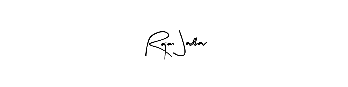 This is the best signature style for the Rajan Jadhav name. Also you like these signature font (Arty Signature). Mix name signature. Rajan Jadhav signature style 8 images and pictures png