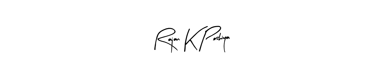 Also we have Rajan K Poshiya name is the best signature style. Create professional handwritten signature collection using Arty Signature autograph style. Rajan K Poshiya signature style 8 images and pictures png