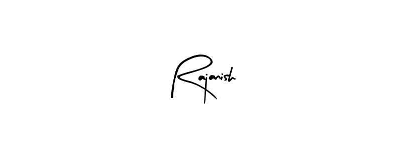 Use a signature maker to create a handwritten signature online. With this signature software, you can design (Arty Signature) your own signature for name Rajanish. Rajanish signature style 8 images and pictures png