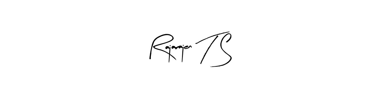 You should practise on your own different ways (Arty Signature) to write your name (Rajarajen T S) in signature. don't let someone else do it for you. Rajarajen T S signature style 8 images and pictures png