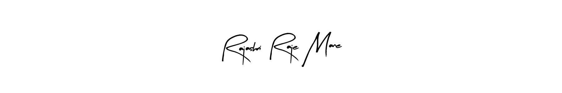 Similarly Arty Signature is the best handwritten signature design. Signature creator online .You can use it as an online autograph creator for name Rajashri Raje Mane. Rajashri Raje Mane signature style 8 images and pictures png