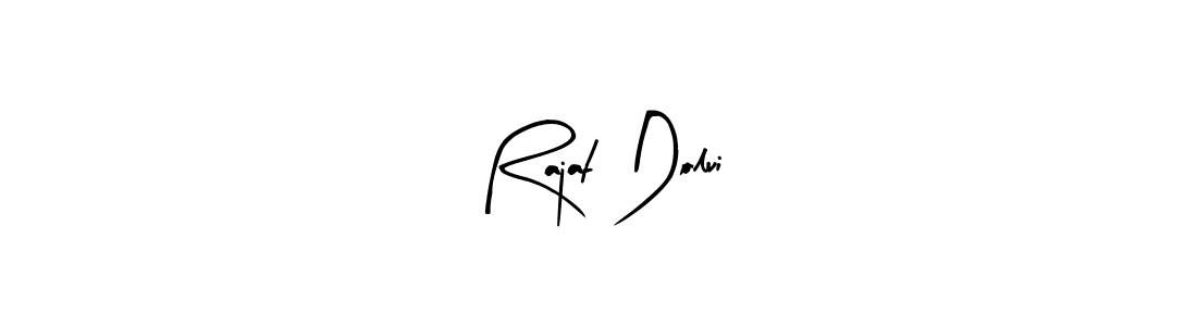Create a beautiful signature design for name Rajat Dolui. With this signature (Arty Signature) fonts, you can make a handwritten signature for free. Rajat Dolui signature style 8 images and pictures png