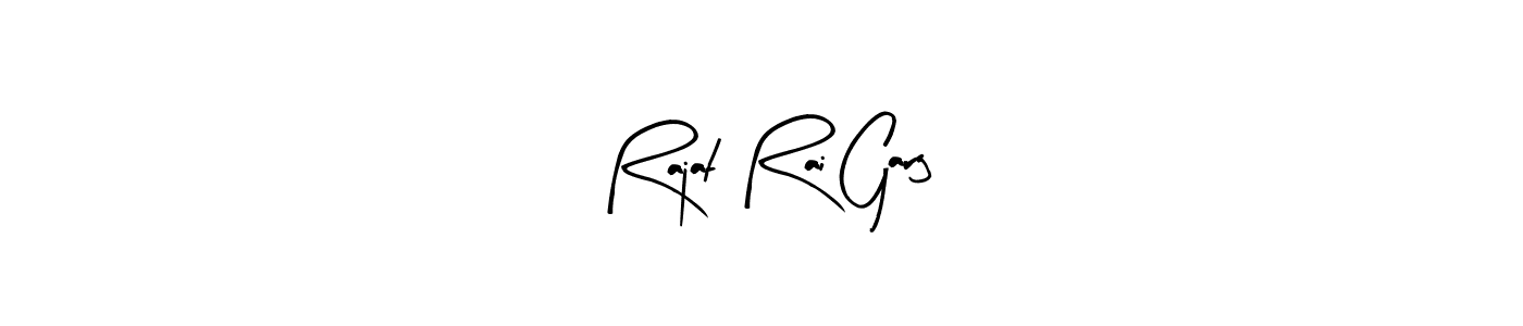 Design your own signature with our free online signature maker. With this signature software, you can create a handwritten (Arty Signature) signature for name Rajat Rai Garg. Rajat Rai Garg signature style 8 images and pictures png