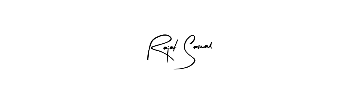 You should practise on your own different ways (Arty Signature) to write your name (Rajat Sasmal) in signature. don't let someone else do it for you. Rajat Sasmal signature style 8 images and pictures png