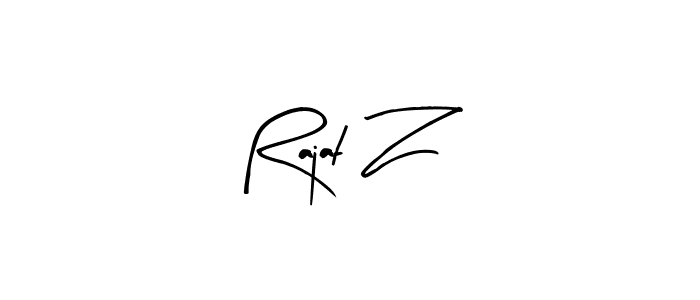 How to make Rajat Z signature? Arty Signature is a professional autograph style. Create handwritten signature for Rajat Z name. Rajat Z signature style 8 images and pictures png