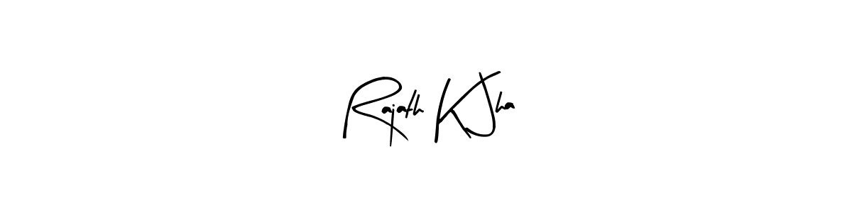 Use a signature maker to create a handwritten signature online. With this signature software, you can design (Arty Signature) your own signature for name Rajath K Jha. Rajath K Jha signature style 8 images and pictures png