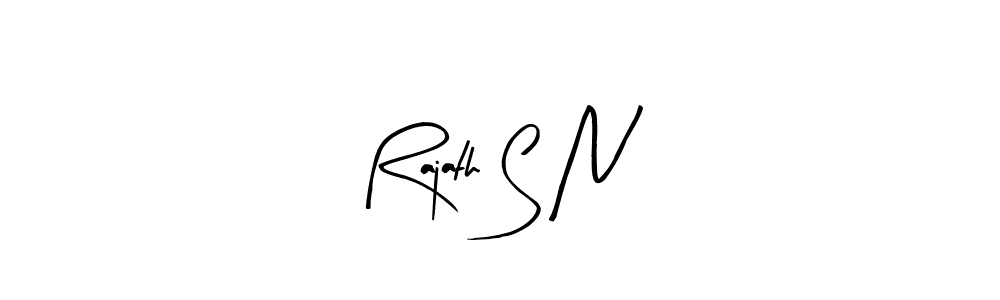 Rajath S N stylish signature style. Best Handwritten Sign (Arty Signature) for my name. Handwritten Signature Collection Ideas for my name Rajath S N. Rajath S N signature style 8 images and pictures png