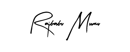 A sleek calligraphic signature for name Rajbabu Murmu utilizing Arty Signature styling. Great for adding personal signatures to photos and art. Rajbabu Murmu signature style 8 images and pictures png