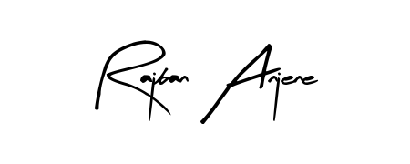 Make a beautiful signature design for name Rajban Anjene. Use this online signature maker to create a handwritten signature for free. Rajban Anjene signature style 8 images and pictures png