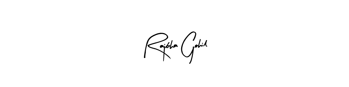 Here are the top 10 professional signature styles for the name Rajbha Gohil. These are the best autograph styles you can use for your name. Rajbha Gohil signature style 8 images and pictures png