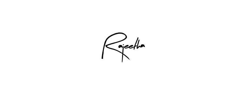Design your own signature with our free online signature maker. With this signature software, you can create a handwritten (Arty Signature) signature for name Rajeetha. Rajeetha signature style 8 images and pictures png