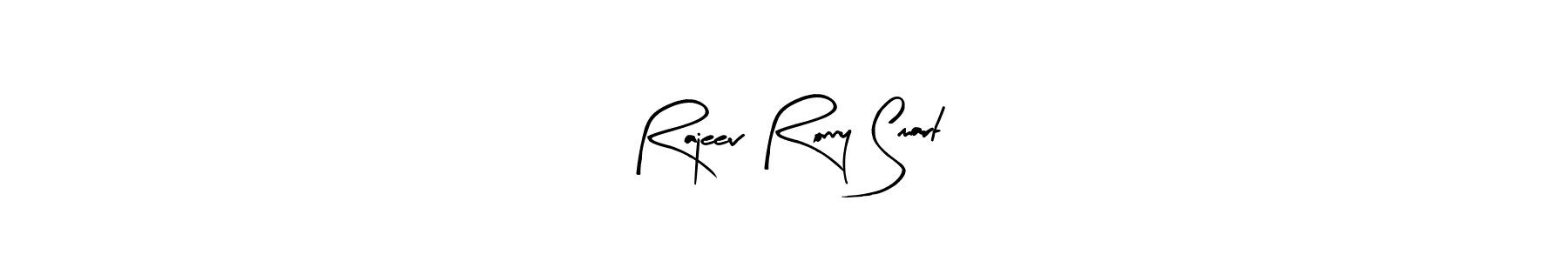 The best way (Arty Signature) to make a short signature is to pick only two or three words in your name. The name Rajeev Ronny Smart include a total of six letters. For converting this name. Rajeev Ronny Smart signature style 8 images and pictures png