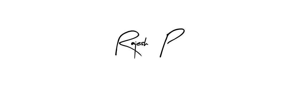 The best way (Arty Signature) to make a short signature is to pick only two or three words in your name. The name Rajesh   P include a total of six letters. For converting this name. Rajesh   P signature style 8 images and pictures png