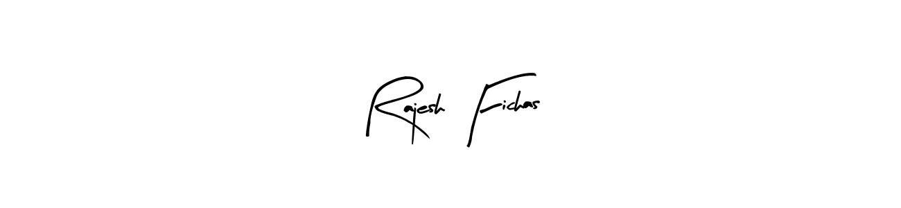 Rajesh Fichas stylish signature style. Best Handwritten Sign (Arty Signature) for my name. Handwritten Signature Collection Ideas for my name Rajesh Fichas. Rajesh Fichas signature style 8 images and pictures png