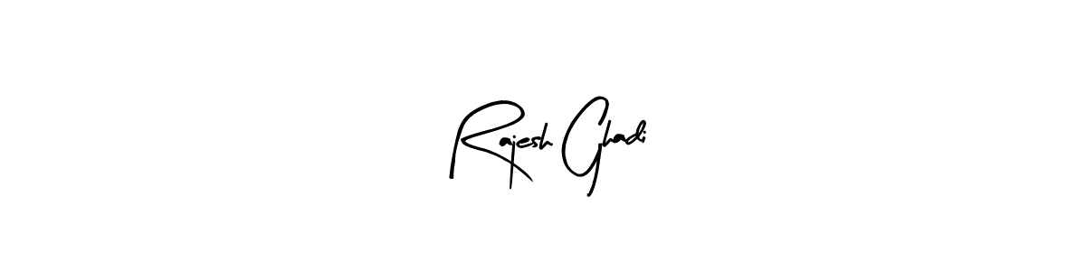 You should practise on your own different ways (Arty Signature) to write your name (Rajesh Ghadi) in signature. don't let someone else do it for you. Rajesh Ghadi signature style 8 images and pictures png