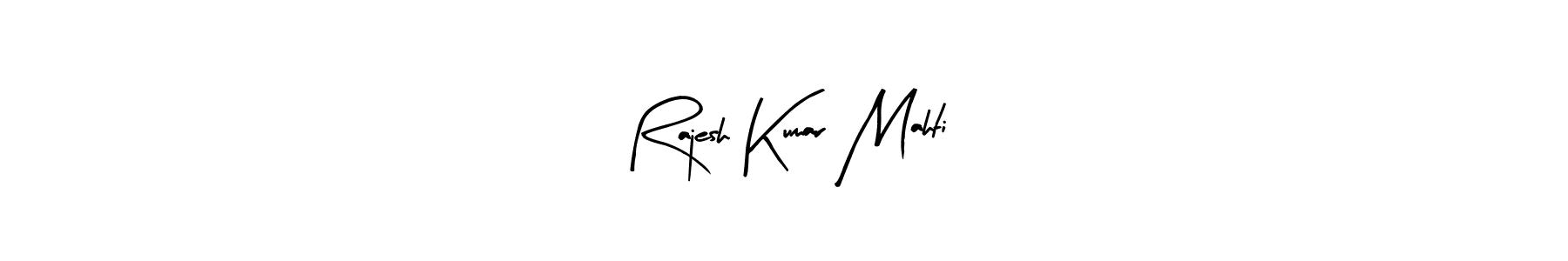 Design your own signature with our free online signature maker. With this signature software, you can create a handwritten (Arty Signature) signature for name Rajesh Kumar Mahti. Rajesh Kumar Mahti signature style 8 images and pictures png
