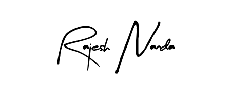 It looks like you need a new signature style for name Rajesh Nanda. Design unique handwritten (Arty Signature) signature with our free signature maker in just a few clicks. Rajesh Nanda signature style 8 images and pictures png