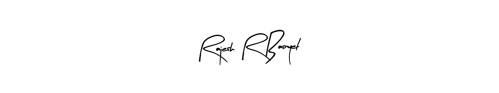 Similarly Arty Signature is the best handwritten signature design. Signature creator online .You can use it as an online autograph creator for name Rajesh R Basnyet. Rajesh R Basnyet signature style 8 images and pictures png